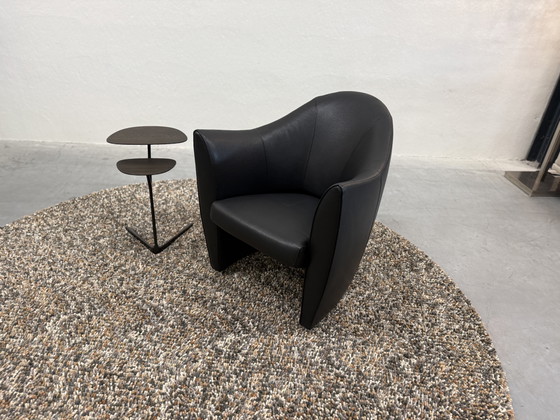 Image 1 of Leolux Shaman Sessel schwarzes Leder