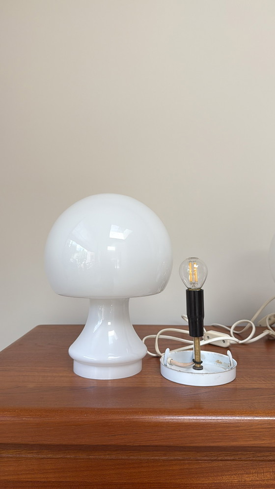 Image 1 of Lampes vintage en verre Spage Age Mushroom