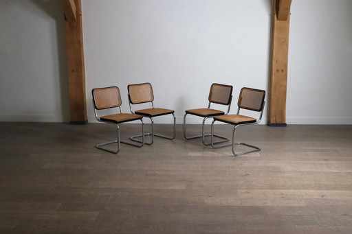 Marcel Breuer Cesca Stoelen voor Thonet 1970 Set van 4