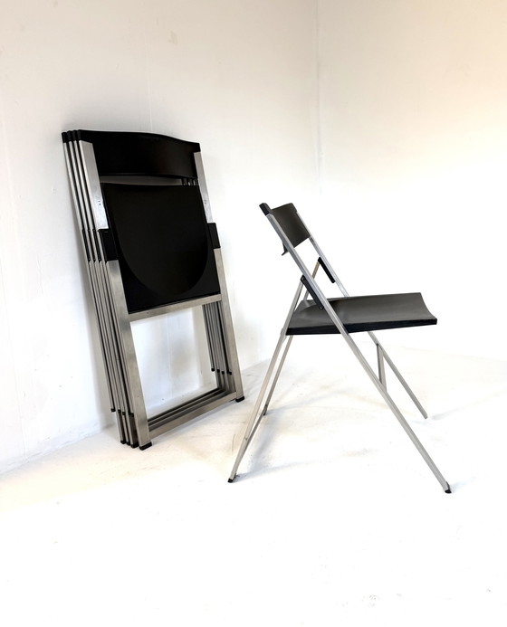 Image 1 of 5x Design-Klappstuhl, Justus Kolberg, Tecno