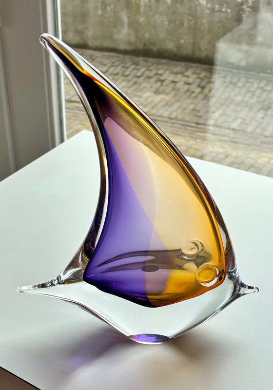 Image 1 of Oggetto in vetro "PESCE" di Artcristal Bohemia.
