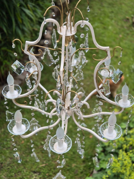 Image 1 of Originele Domicil kroonluchter "Tredo" - Murano glas & gouden accenten