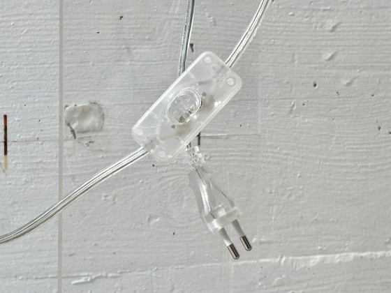 Image 1 of Lampe de table compacte avec globe en verre opale, années 2000
