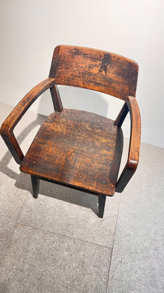 Fauteuil ancien portugais, Bois, Noir (photo 3 sur 6)