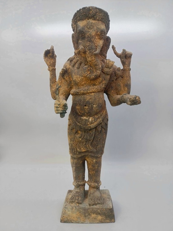 Image 1 of Magnifique statue ancienne en bronze représentant Ganesh