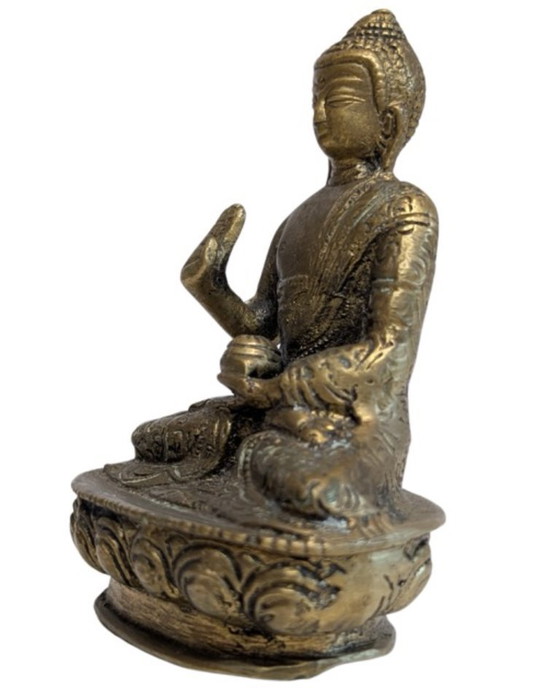Antique Sino-Himalayan Bronze Buddha in Abhaya Mudra – Decorative Objects (photo 6 of 7)