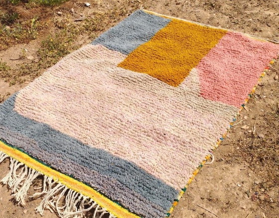 Tapis en laine naturelle tissé main a motifs colorés 140/260 cm – Alberto Bazzani, Wool (photo 7 of 8)