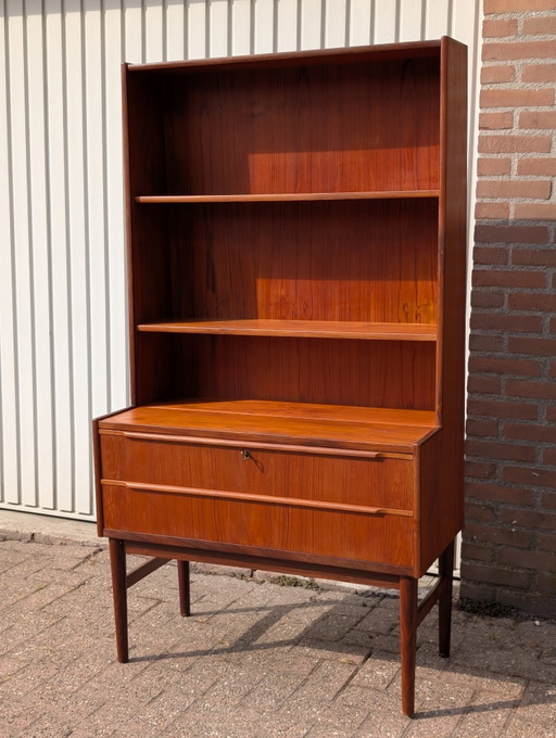 Vintage Danish Teak Wood Cabinet / Bookcase 1960s
