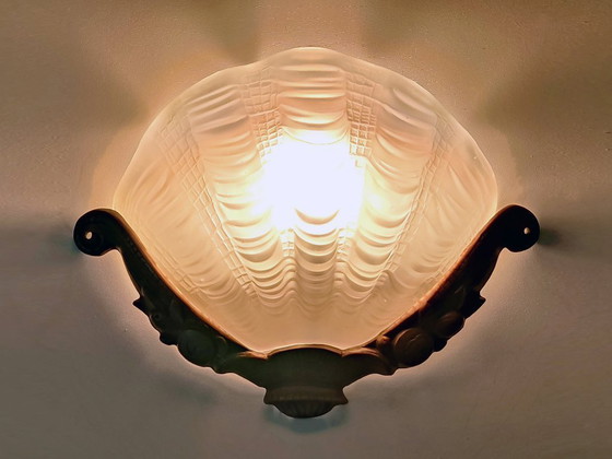 Image 1 of Art Deco wall lamps shells