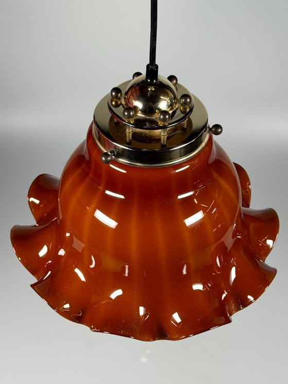 Image 1 of 60er 70er Jahre Peill & Putzler Germany Deckenlampe Glas Space Age Design