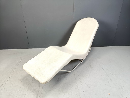 Mid Century Chaise Longue aus Fiberglas, 1960er Jahre