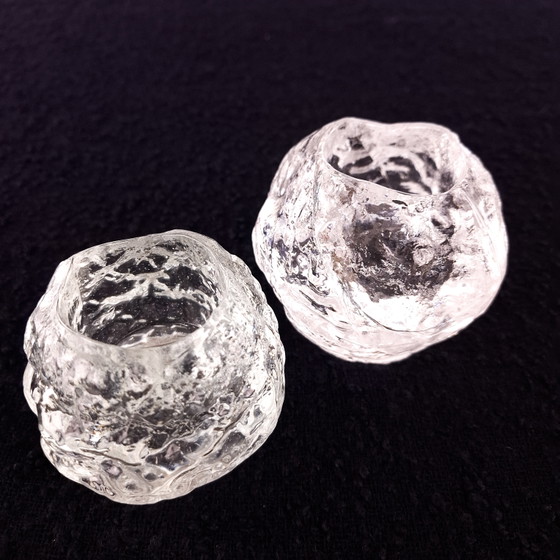 2x Vintage Kosta Boda Snowball Tealight Holder Ann Wärff – Candle holders, Glass (photo 10 of 11)