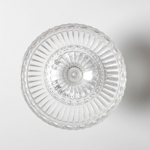 Vintage Traditional Finnish Clear Pedestal Bowl Marimekko / Iittala / 2000s