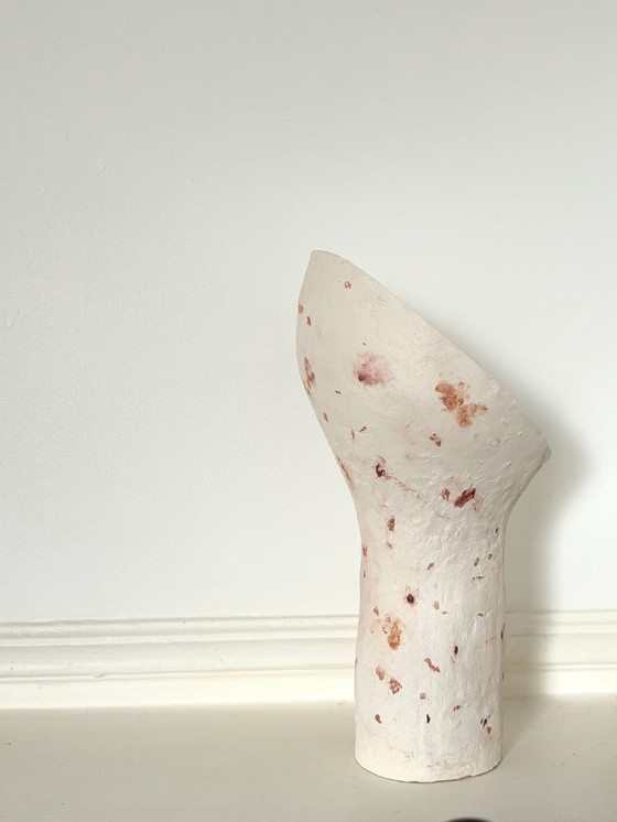 Image 1 of French contemporary ceramic lamp, "Cucchiao" by Renzo Maar