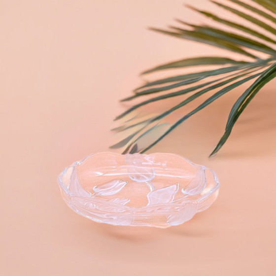 Image 1 of Vintage Walther Glass Bowl - Tulip Motif - German Design from the 1970s