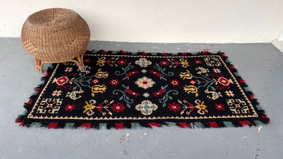 Image 1 of Wandtapijt Decoratief Tapijt Wol Frankrijk Vintage