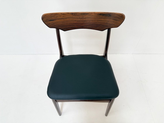 Image 1 of Set da pranzo moderno di metà secolo in palissandro: Sedie Schionning & Elgaard