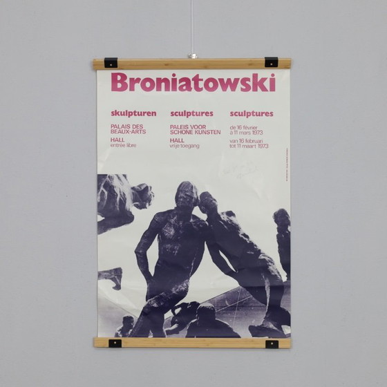 Image 1 of Lebensgroße Skulptur „Laufende Figur“ von Karol Broniatowski, 1972