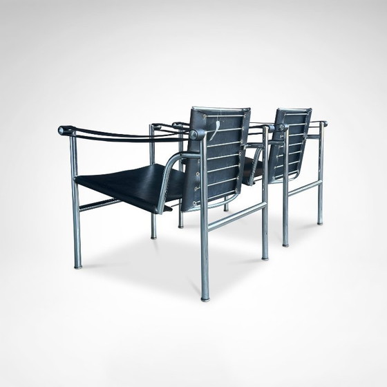 Image 1 of Fauteuil LC1 (première version) de Le Corbusier et al. pour Cassina, années 1970, lot de 2