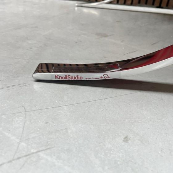 Image 1 of Silla Knoll Barcelona - Ferrari red leder