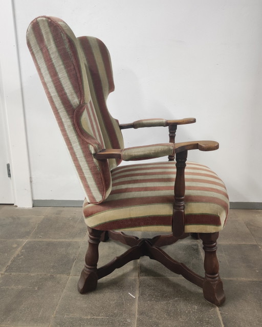 Mooie fauteuil uit de 40's – Velvet, Wood (photo 2 of 7)