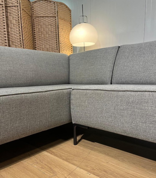 Comme neuf, design en stock, canapé d'angle Bloq U-Sofa Dormeuse gris