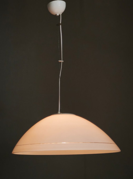Lampada a sospensione regolabile in vetro di Murano modernista italiano anni '70 – Lampadari, Glass (photo 8 of 8)