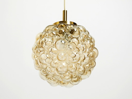 Beautiful original glass bubble pendant lamp from the 1960s | Manufactured by Limburg | Designed by Helena Tynell