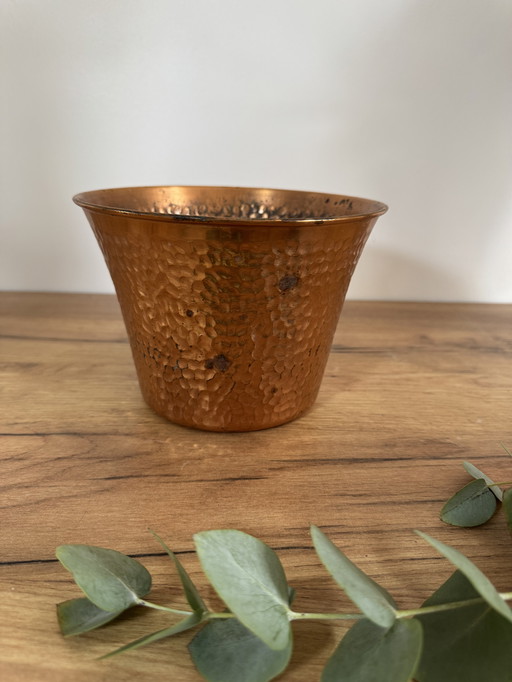 Kupferner Pflanztopf
