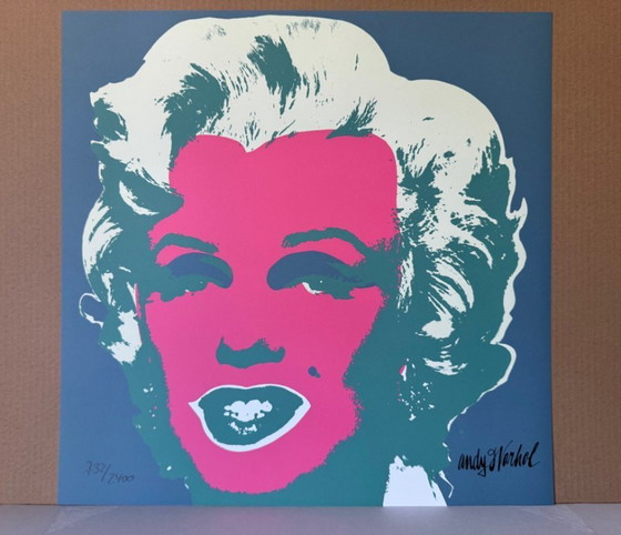 Image 1 of 1986 Carnegie Museum of Art After Andy Warhol "Pink - Hand Numbered" Lithograph