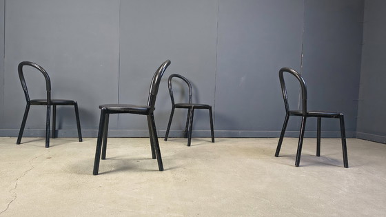 Image 1 of Postmodern italian dining chairs set of 4 - 1980s