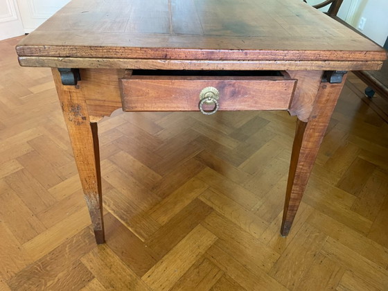 Tavolo da fattoria allungabile Tavolo da pranzo antico francese XIX secolo – Tavoli da pranzo, Legno (photo 18 of 25)