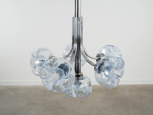 Chandelier, Italian design, Murano glass, 1970s, manufactured in Italy