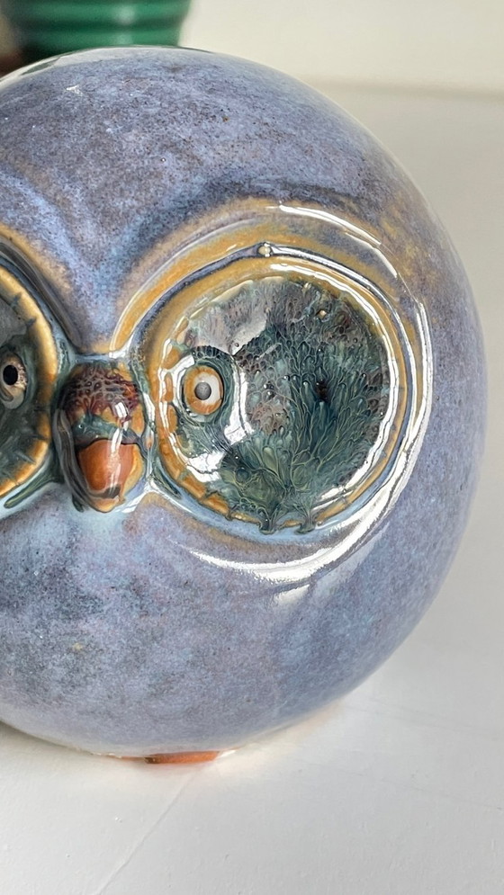 Image 1 of Vintage Handmade Ceramic Owl