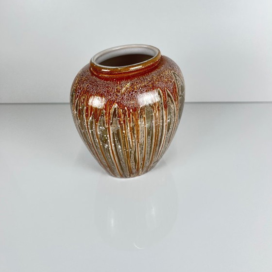Image 1 of Vaso in ceramica della Germania occidentale con smalto effetto pietra, 1960/70