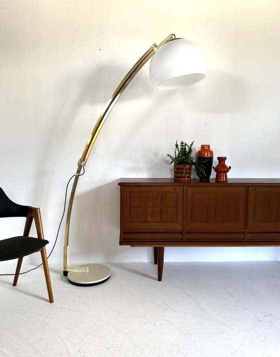 Image 1 of Vintage XL verstelbare booglamp, Geoffredo Reggiani ‘70