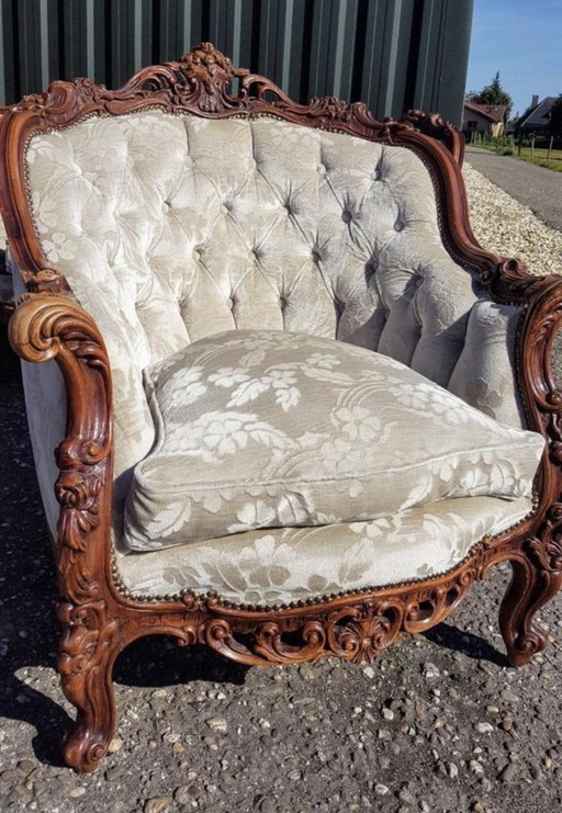 Divano barocco con 2 poltrone