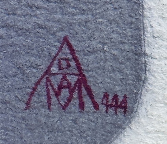 Image 1 of Yvon Adam raro cuadro erótico circa 1985 - enmarcado