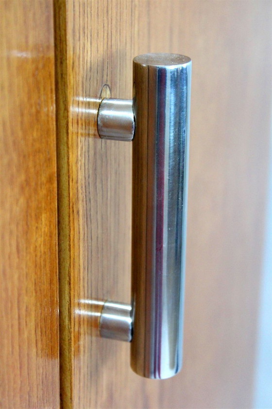 Image 1 of Armadio vintage in tubolare d'acciaio cromato Bauhaus attribuito a Hynek Gottwald, anni '30