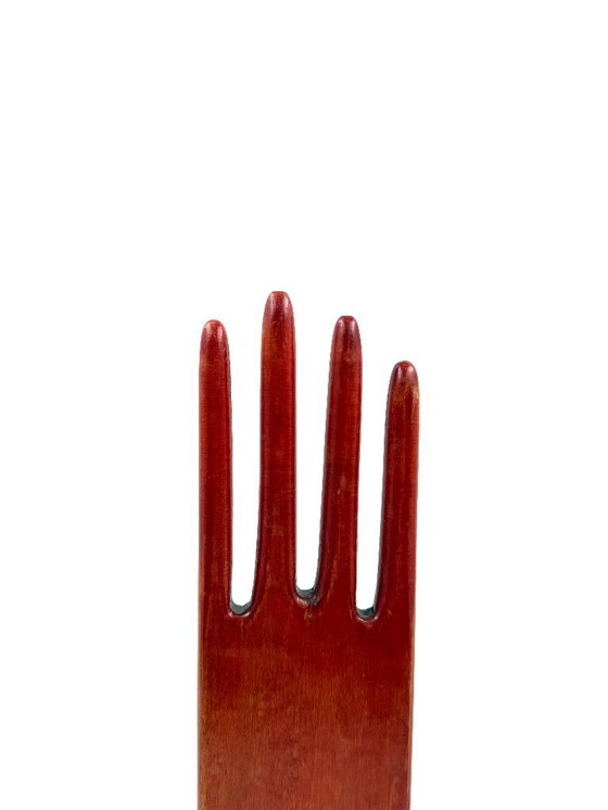 Image 1 of Présentoir à bijoux en bois rouge, France 1960s