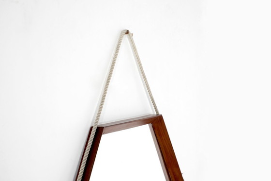 Image 1 of Vintage houten spiegel, Italië, jaren 60.