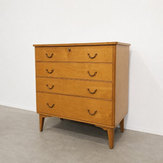 Image 1 of Commode vintage Imexcotra en bouleau, Belgique, années 1960