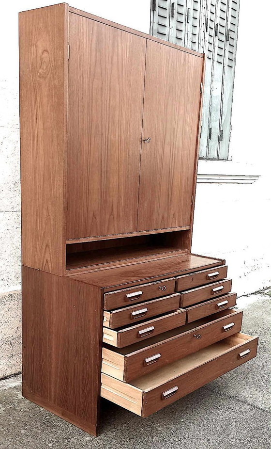 Image 1 of Doppelkorpus im Stil der 1950er Jahre von Hans Wegner für RY Mobler