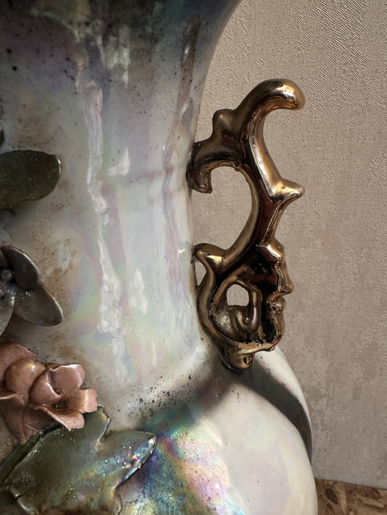 Image 1 of Große chinesische Vase H 45 cm - 20. Jahrhundert