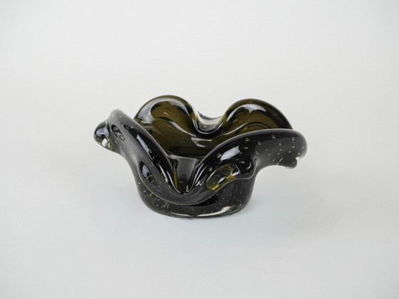 Image 1 of Servierplatte, Muranoglas, italienisches Design, 1960er Jahre, hergestellt in Italien