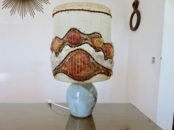 Pierced Ceramic Lamp with Double Lighting, Monogrammed and Dated, France – Table lamps (photo 7 of 22)