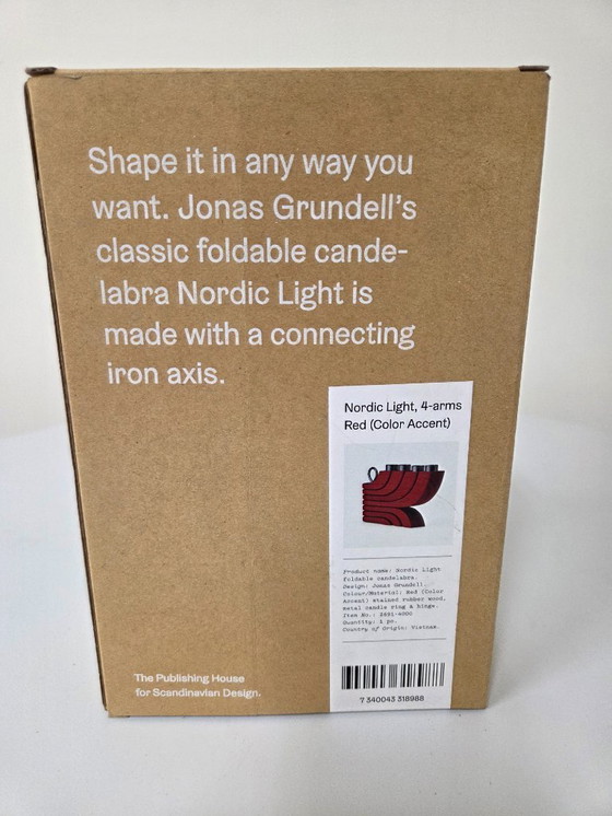 Image 1 of Nordischer 4-armiger Kerzenhalter von Jonas Grundell für Design House Stockholm