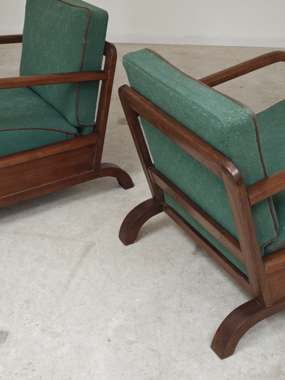 Image 1 of Paire de fauteuils par Jindrich Halabala, art deco , Prague 1930 