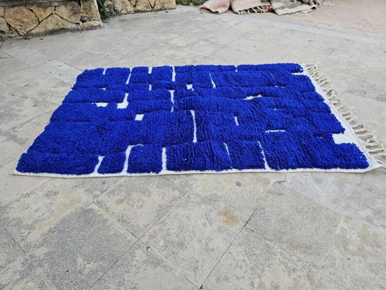 Image 1 of Tapis marocain berbère bleu 250cmx150cm 