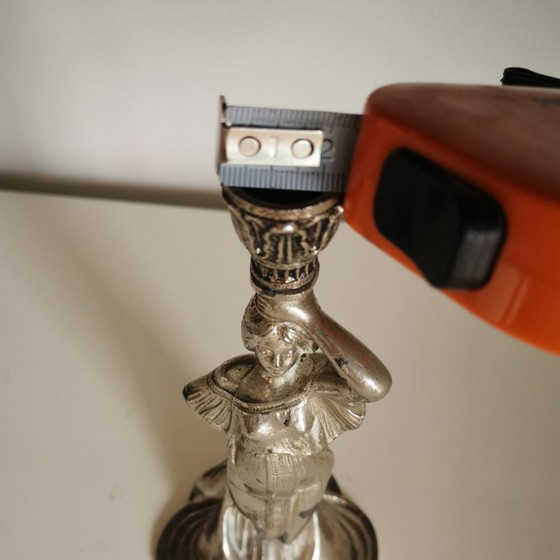 Image 1 of ANTIGUO CANDELABRO PLATEADO MODERNISTA